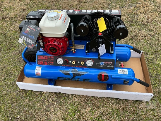 UNUSED EAGLE TT55G-ND 10 GAL 12.5 CFM PORTABLE AIR COMPRESSOR SN: BLH1660