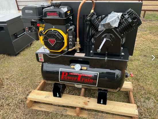 UNUSED POWER TRAIN 18.5 CFM STATIONARY AIR COMPRESSOR