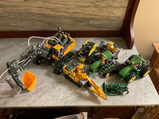 ASSORTMENT OF KENECT/LEGO TOYS, AND METAL FARM TOYS, TO BENEFIT