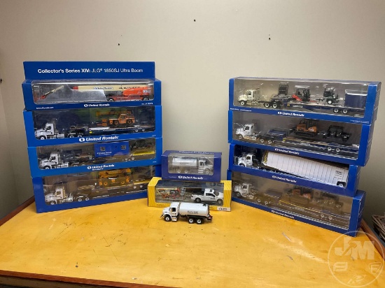 ASSORTMENT OF UNITED RENTALS COLLECTOR’......S SERIES DIECAST, TO BENEFIT K9’......S