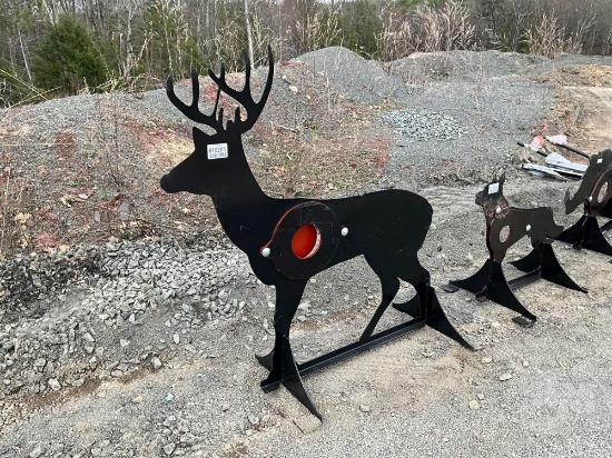 UNUSED KC 3/8" AR500 STEEL DEER SHOOTING TARGET W/ HEART