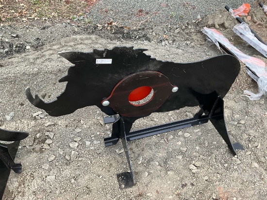 UNUSED KC 3/8" AR500 STEEL BOAR SHOOTING TARGET W/ HEART