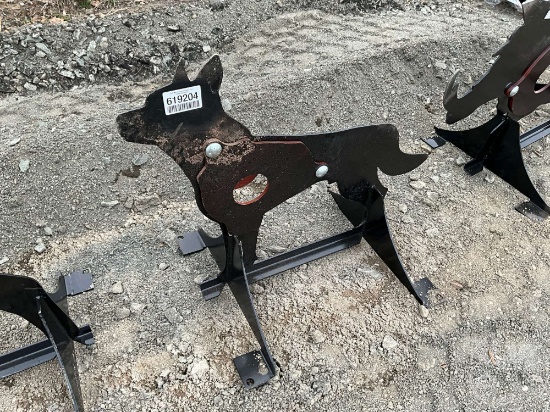 UNUSED KC 3/8" AR500 STEEL COYOTE SHOOTING TARGET W/ HEART