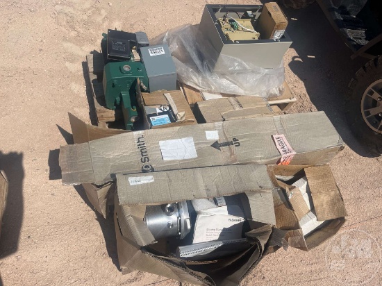 UNUSED DAB JET WATER PUMP & ELECTRIC MOTOR W/ YASKAWA ELECTRIC PANEL & PARTS  1-1/2" LIGHT DUTY PUMP