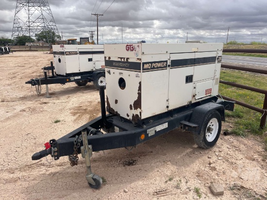 2012 MULTIQUIP DCA-25SS1U3 WHISPERWATT 20 KW TRAILER MOUNTED GENERATOR SN: 7111938