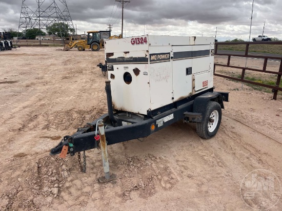 2012 MULTIQUIP DCA-25SSIU3 WHISPERWATT 20 KW TRAILER MOUNTED GENERATOR SN: 7111939