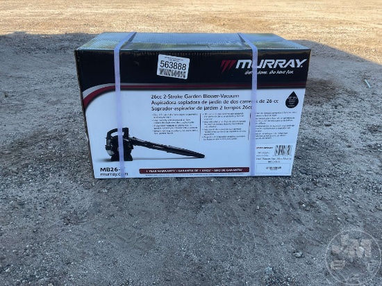 UNUSED MURRAY  MB26-V LEAF BLOWER/ VAC
