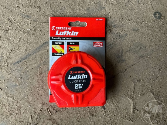 UNUSED CRESCENT LUFKIN 25’...... QUICK READ TAPE MEASURE