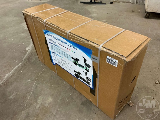 UNUSED SKLP ELECTRIC TWO-WHEELED BIKE, MODEL SK-E48, LED INSTRUMENT PANEL,