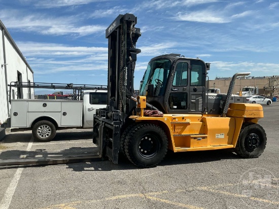 2019 HYUNDAI 160D-9 36000 LBS PNEUMATIC TIRE FORKLIFT SN: HHKHFT23LK0000497
