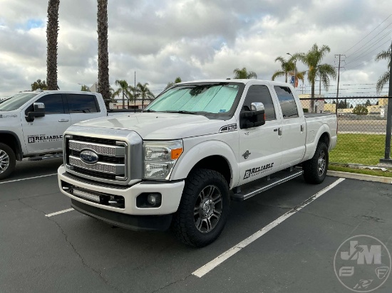 2016 FORD F-250 LARIAT SD PLATINUM CREW CAB 4X4 PICKUP VIN: 1FT7W2BT6GEA14451