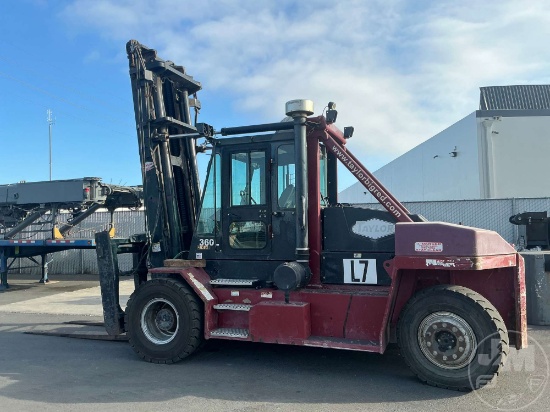 2014 TAYLOR X360L 36000 LBS PNEUMATIC TIRE FORKLIFT SN: 41379