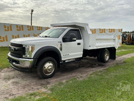 2018 FORD F550 XL SINGLE AXLE DUMP TRUCK VIN: 1FDUF5HT4JEB99081