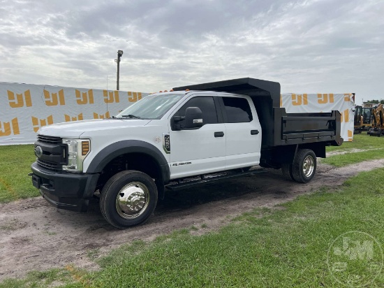 2018 FORD F550 SINGLE AXLE DUMP TRUCK VIN: 1FD0W5HT7KED41679
