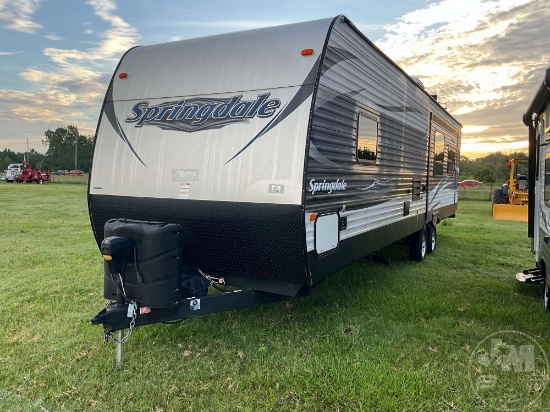 2017 KEYSTONE SPRINGDALE BUMPER PULL CAMPER VIN: 4YDT31122H3101249