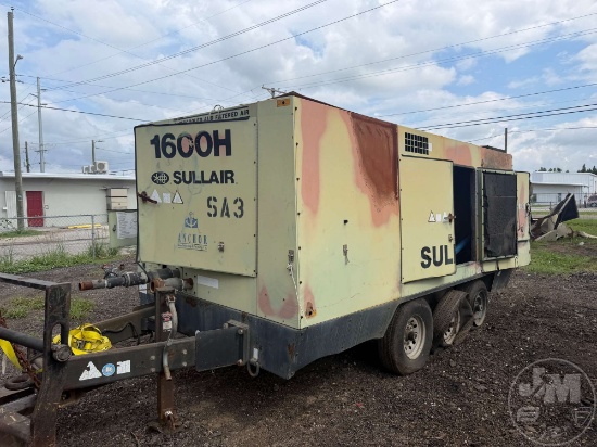 SULLAIR 1600HAF CAT TRAILER MOUNTED AIR COMPRESSOR SN: 201112210056
