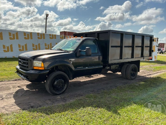 2000 FORD F-550 SINGLE AXLE DUMP TRUCK VIN: 1FDAF56F0YEC47184