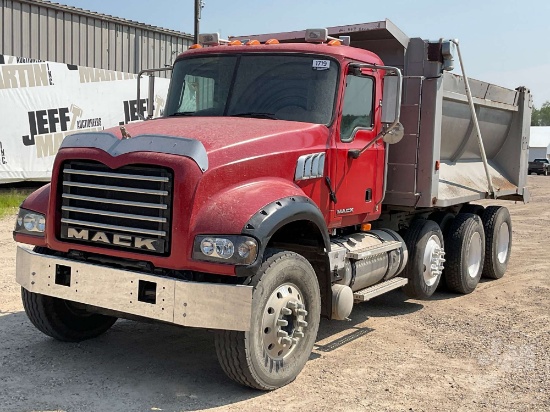 2008 MACK GU (GRANITE) GU713 TRI-AXLE DUMP TRUCK VIN: 1M1AX09Y38M002466