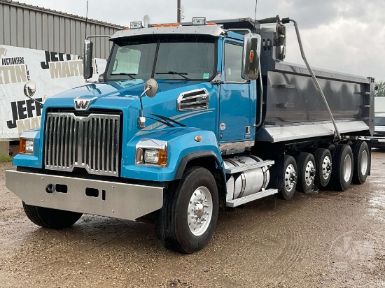 2019 WESTERN STAR 4700 QUINT AXLE DUMP TRUCK VIN: 5KKWAVDV1KPLJ3187