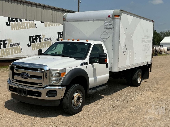 2014 FORD F-550 SINGLE AXLE VAN TRUCK VIN: 1FDUF5GY1EEA60688