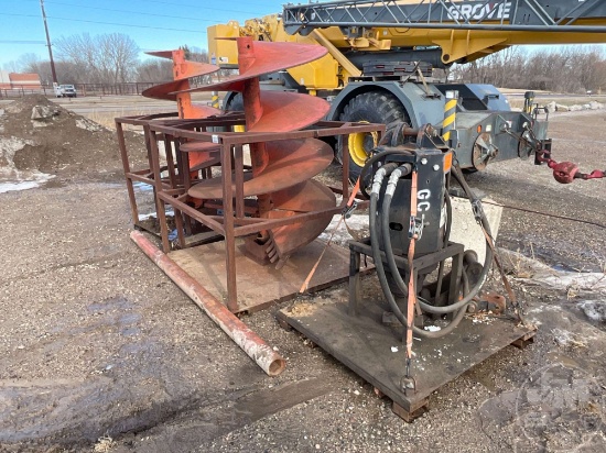PENGO DV-20 VARIABLE SPEED AUGER WITH CAT 312 ADAPTER TO FIT CAT 312 SN: 501081