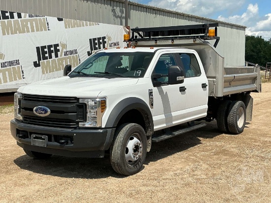 2019 FORD F-450 SINGLE AXLE DUMP TRUCK VIN: 1FD0W4GY0KEG77715