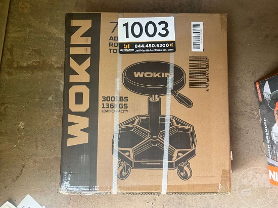 UNUSED WOKIN ADJUSTABLE ROLLING TOOL SEAT