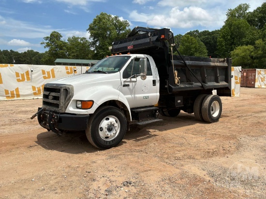 2006 FORD F-750XL SD SINGLE AXLE DUMP TRUCK VIN: 3FRXF75G46V315690