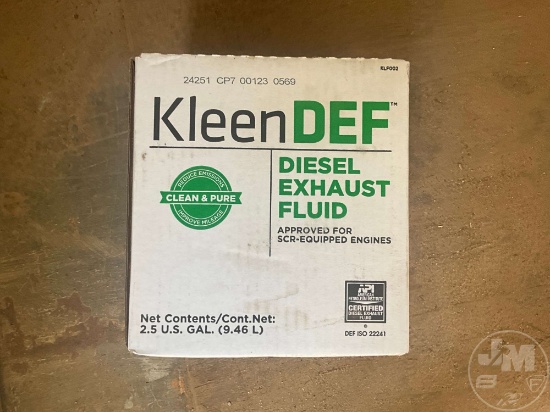 UNUSED KLEEN DEF DIESEL EXHAUST FLUID 2.5GAL