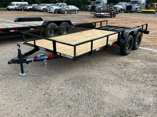 UNUSED 2027 TRIPLE CROWN TRAILERS, INC U6X16T140 6'6"X16' UTILITY TRAILER VIN: 1XNBU162XV2052086