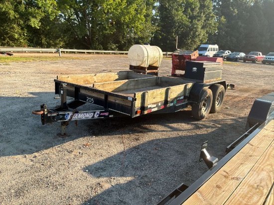 2016 DIAMOND C 16TRA/REM TAG A LONG UTILITY TRAILER VIN: 46UFU1627G1177119