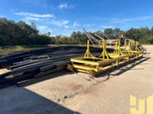 BUNDLE OF 6 IN. X 37 FT POLY PIPE W/ PIPE STAND