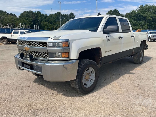 2019 Chevrolet Silverado Hd Crew Cab 4x4 Pickup Vin: 1gc1kreg9kf125362