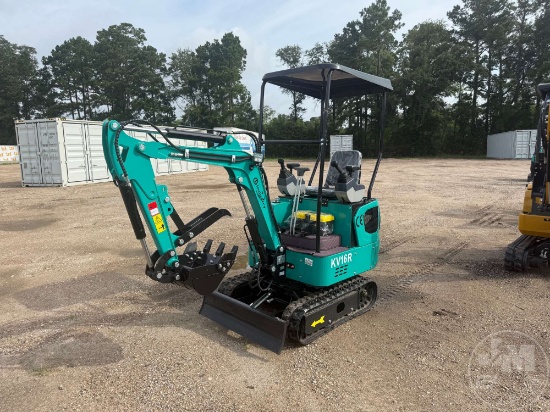 Unused 2026 Cfg Kv16r Mini Excavator Sn: Kv16rb82603160059