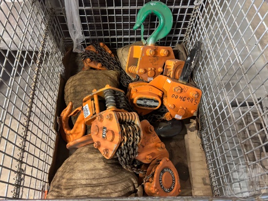 Qty Of 3 Harrington 15 Ton Chain Hoist