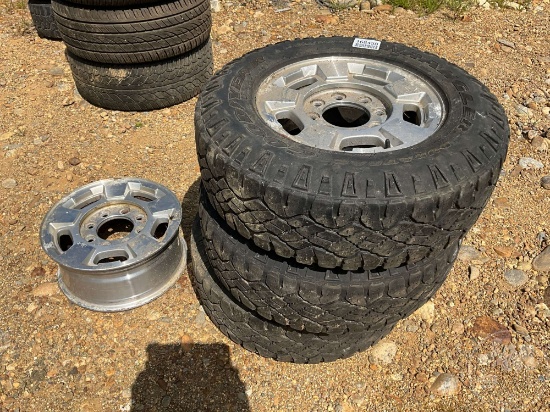 Qty Of (3) Goodyear Wrangler 245/75r17 Tubeless Air Fill Tires,