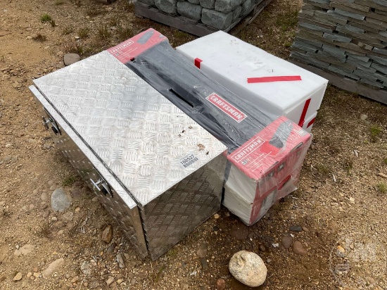 UNUSED DIAMOND PLATE TOOL BOXES
