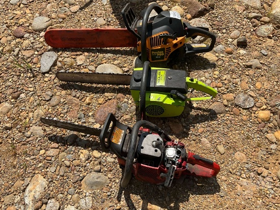 Qty Of (3) Chainsaws