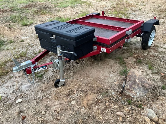 2024 Haulmaster 48”......X96”...... Foldable Utility Trailer 4'X8'