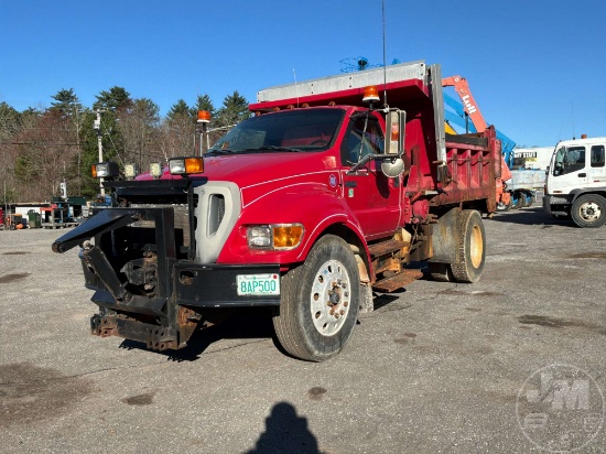 2007 FORD F-750XL SD SIDE DUMP SINGLE AXLE DUMP TRUCK VIN: 3FRXF76T27V511740