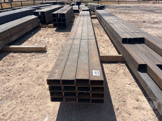 16 PCS @ 18 FT HOT ROLLED 11GA 2 IN. X 4 IN. RECTANGULAR TUBING