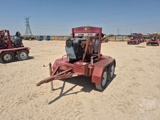 2011 GORMAN RUPP T-4 SELF PRIMING CENTRIFUGAL TRAILER MOUNTED PUMP