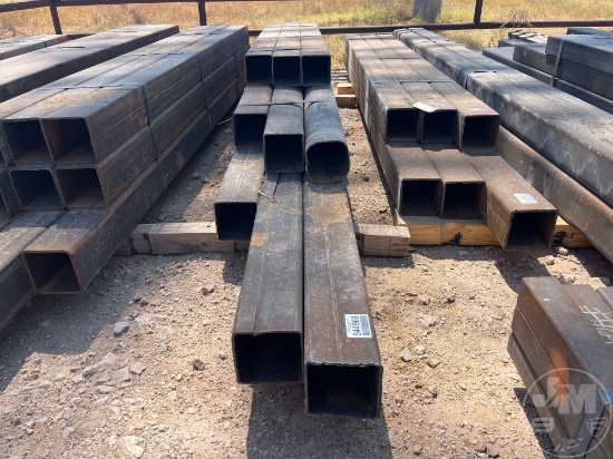 9 PCS @ 9.5 FT HOT ROLLED .188 IN. X 6 IN. X 6 IN. SQUARE TUBING