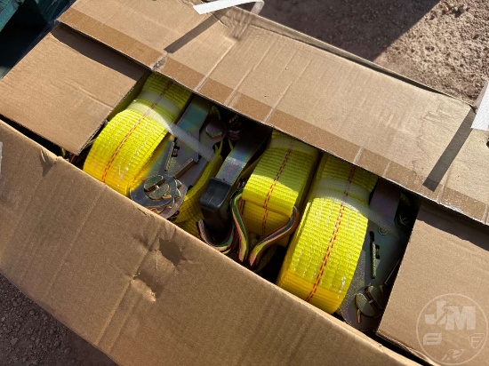 UNUSED QTY. OF 10 2”......X27’...... RATCHET STRAPS