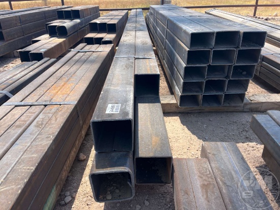4 PCS @ 20.5 FT HOT ROLLED .188 IN. X 6 IN. X 6 IN. SQUARE TUBING
