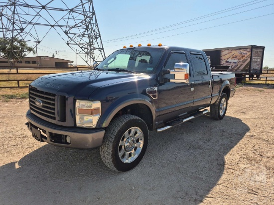 2008 FORD F-250 SUPER DUTY CREW CAB 4X4 PICKUP VIN: 1FTSW21RX8EA38012
