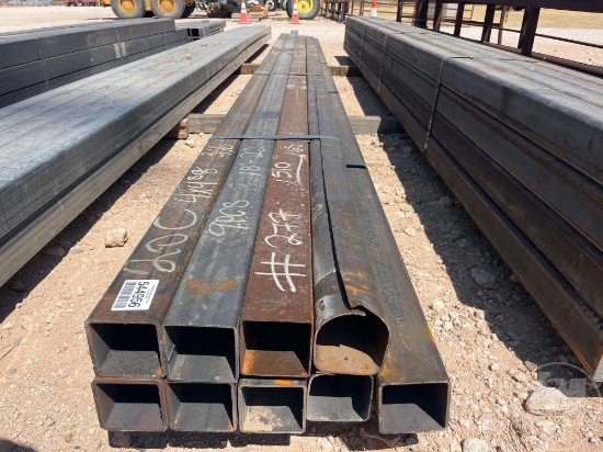 9 PCS @ 20 FT HOT ROLLED .188 IN. X 4 IN. X 4 IN. SQUARE TUBING