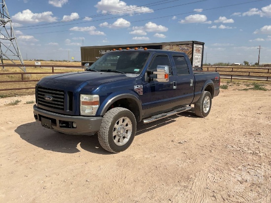 2008 FORD F-250 SUPER DUTY CREW CAB 4X4 PICKUP VIN: 1FTSW21RX8EA38012