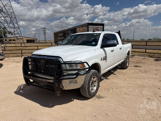 2013 RAM 2500 LARAMIE CREW CAB 4X4 PICKUP VIN: 3C6UR5NL2DG532317