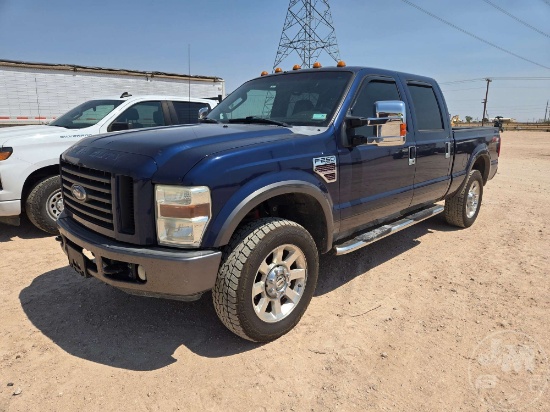 2008 FORD F-250 SUPER DUTY CREW CAB 4X4 PICKUP VIN: 1FTSW21RX8EA38012